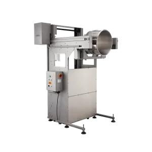 BLCS-86 Mixing bowl is easily fixed, lifted up and overturns to table or depositor.