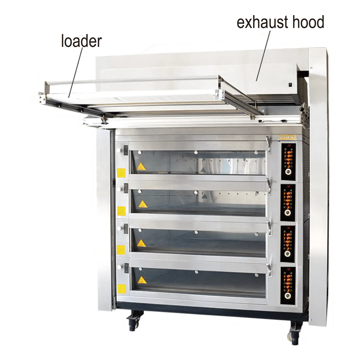 Heavy-duty SE-981F deck oven for industrial bakeries and food manufacturing units