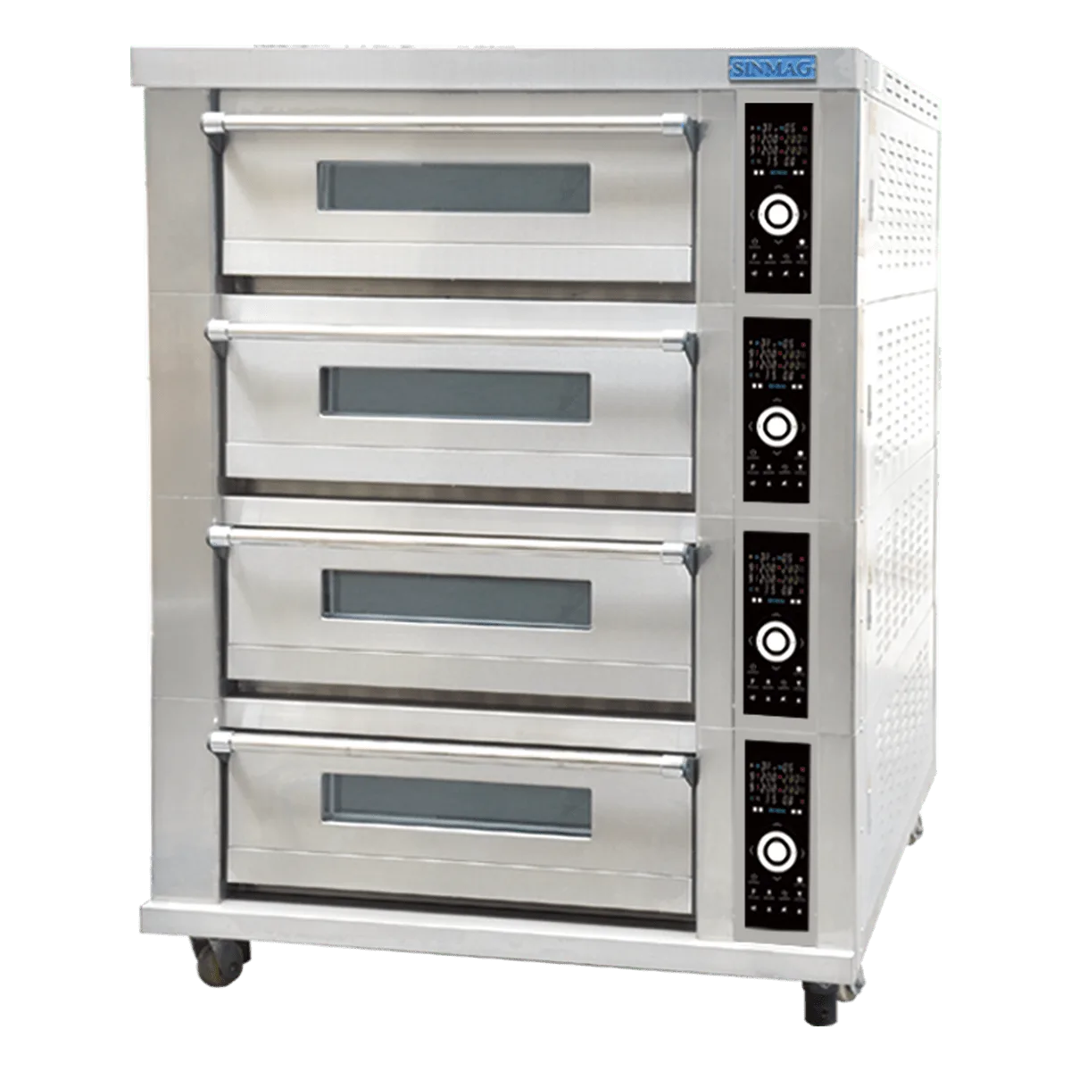 Industrial SKP634, SKP634T and SKP644T bakery deck oven designed for professional baking production
