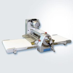 Automatic SM-520S dough sheeter designed for consistent dough sheet rolling in bakery production lines