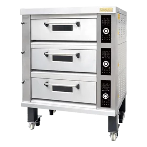 SM2-523 commercial deck oven ensuring uniform heat and efficient bakery production