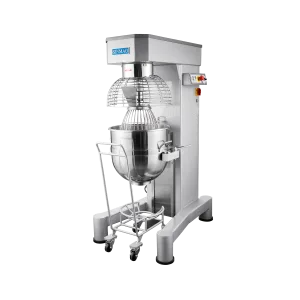 Sinmag SM-60LG planetary mixer with 60-liter stainless steel bowl for commercial bakery use