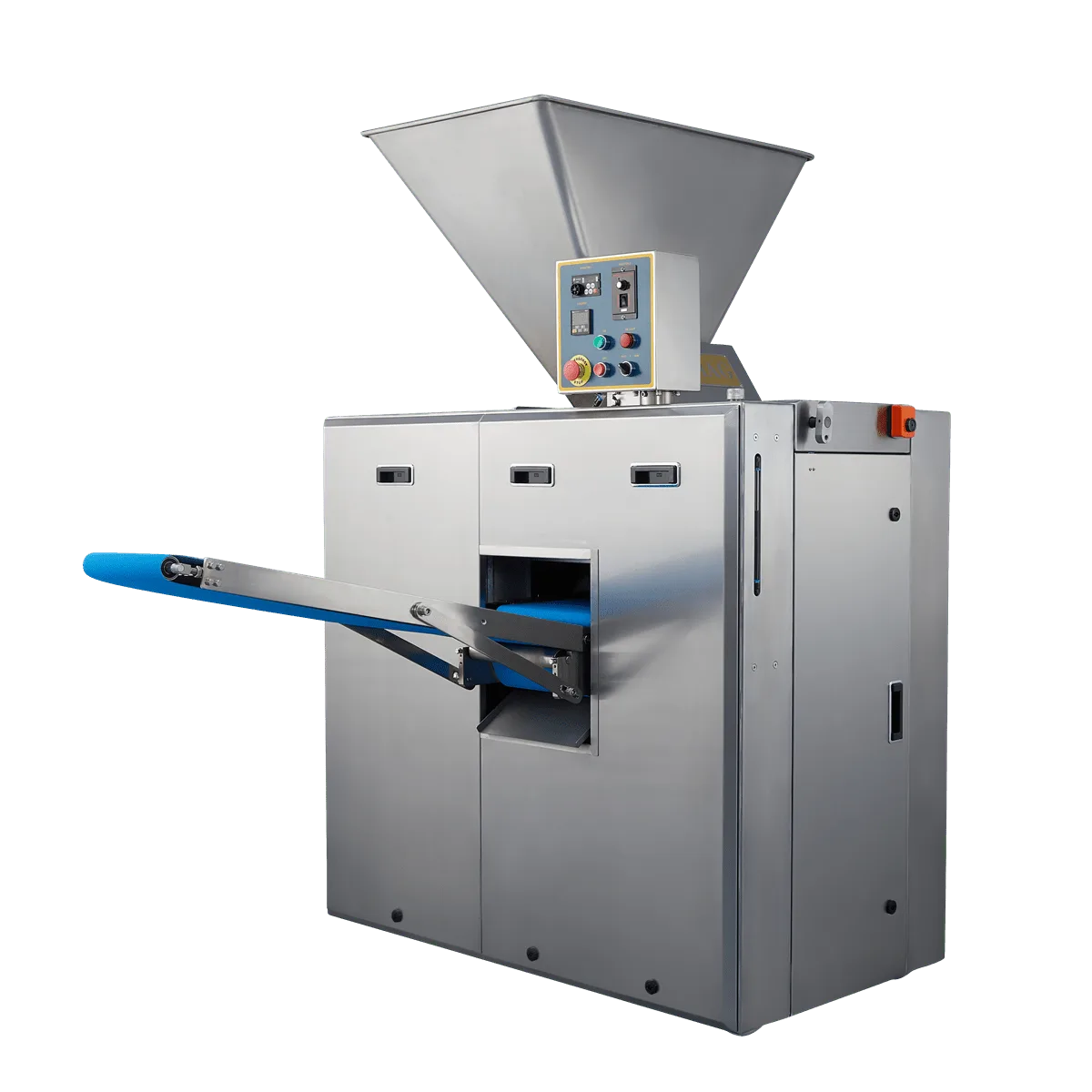 Sinmag SMD-2P and SMD-4P continuous divider machines for bread, rolls, and pizza dough