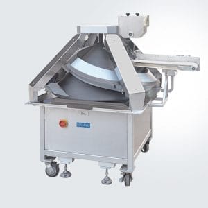 Heavy-duty SMQ-30 conical rounder with stainless steel spiral tracks for consistent dough rounding