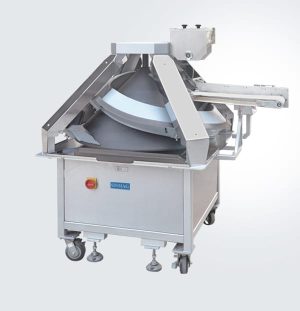 Heavy-duty SMQ-30 conical rounder with stainless steel spiral tracks for consistent dough rounding