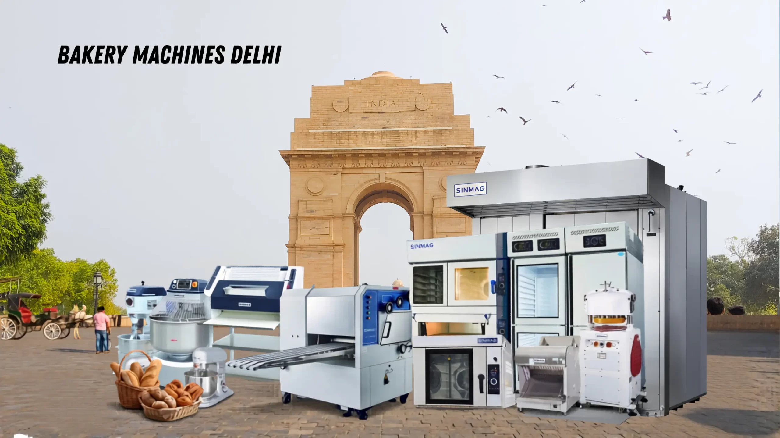 Live Showroom Floor View of SINMAG Bakery Machines in Ghaziabad